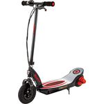 Razor Power Core E100 Kinder E-Scooter, ohne Straßenzulassung, Schwarz/Rot/Silber, 18 km/h