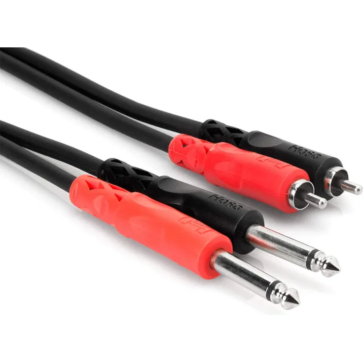 Hosa CPR201 Dual Kabel (6,3mm TS-Klinke 1m)