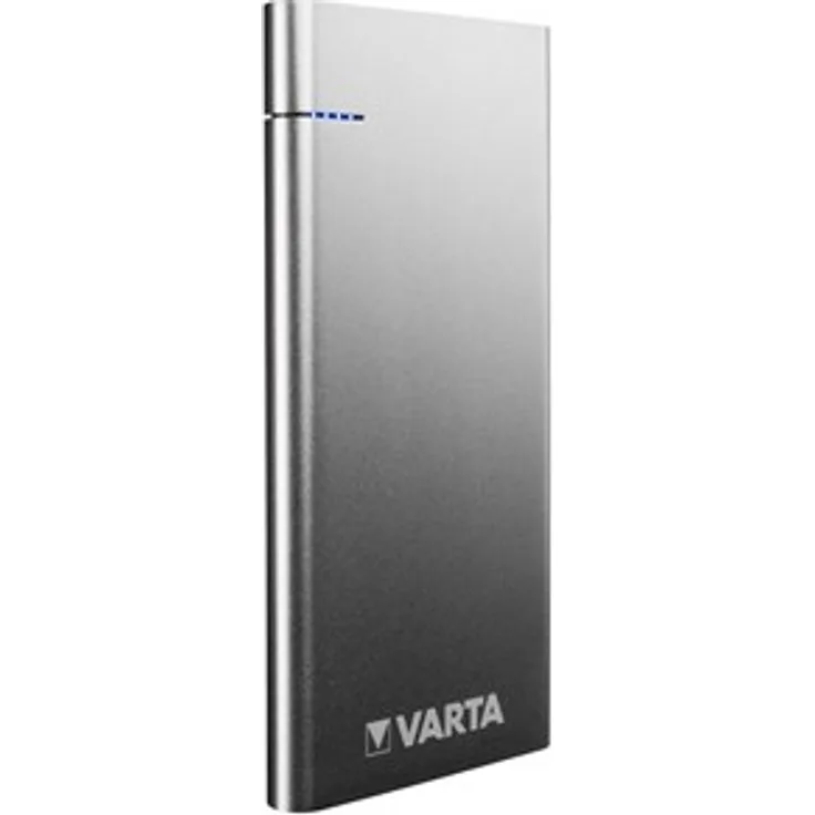 VARTA Slim Power Bank 6000 mAh (Externer Li, Polymer Akku, mit 2 USB Ausgängen USB Typ C 5V-3.0A, USB 5V-2.4A, geeignet für Apple, Samsung, Huawai und weitere Geräte, inkl. 50 cm Micro USB Kabel)