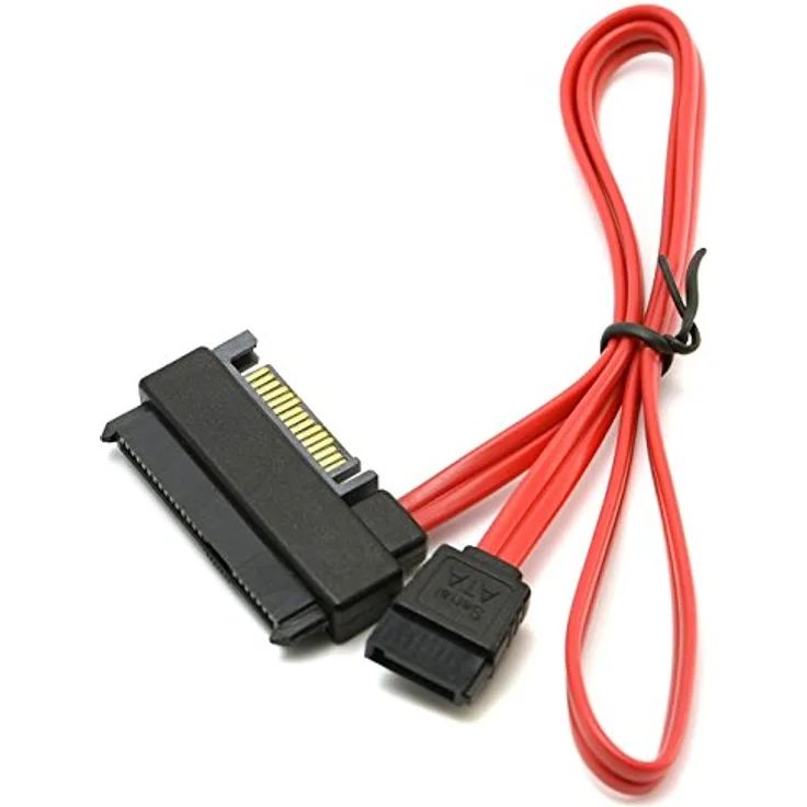 Goliton® SFF-8482 SAS auf SATA Kabel SAS Festplatte zu Motherboard SATA-Port Adapterkabel 15PIN Netzanschluss - Schwarz