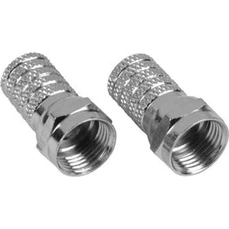 Hama F-Plug, 5.8 mm, 2 pieces (Silber)