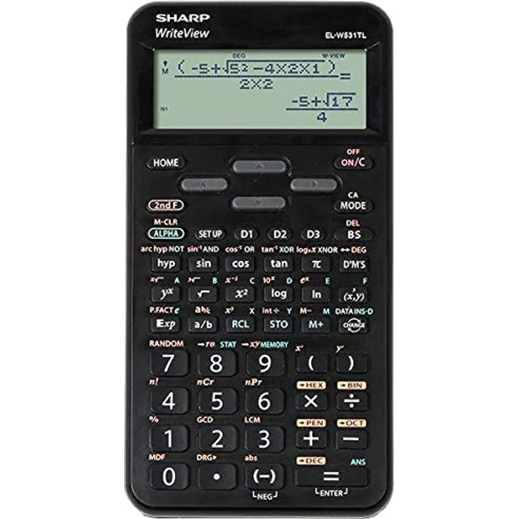 Sharp EL-W531TL BK Wissenschaftlicher Taschenrechner, EL-W531TLB-BK