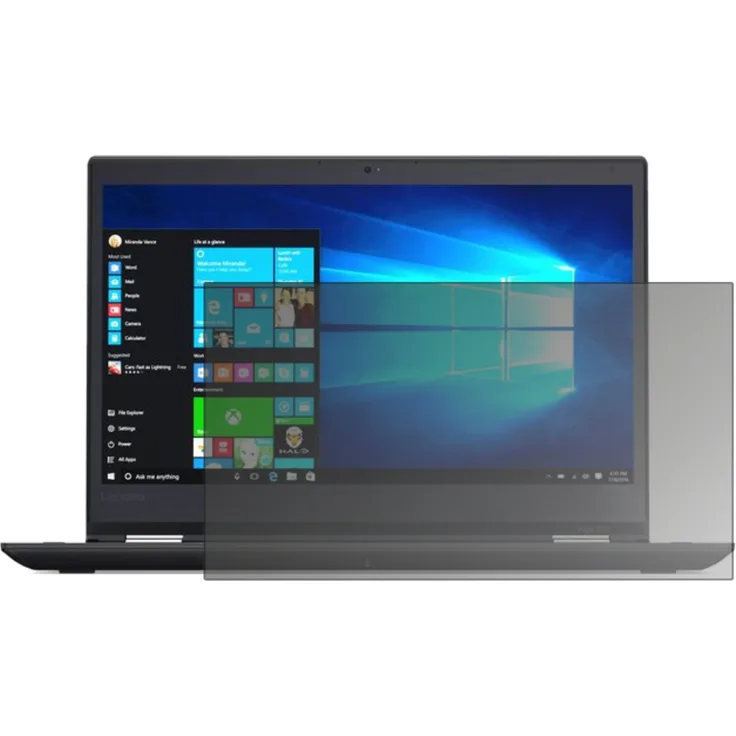 Lenovo ThinkPad Yoga 370 Schutzfolie Blickschutzfolie - Privacy Filter Displayschutzfolie mit AntiReflex Effekt