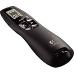 Logitech R700 Presenter, Kabellose 2,4 GHz Verbindung via USB-Empfänger, 30 m Reichweite, Roter Laserpointer, LCD-Display mit Timer und Batterieanzeige, 6 Tasten, PC - Schwarz, Englische Verpackung