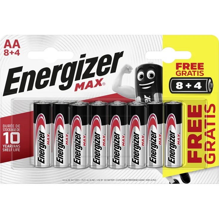 Energizer Max Long Lasting Alkaline Power AA