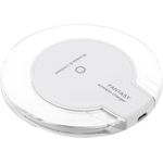 PTCM WP020 FANTASY Qi Standard-Ultra-Dünne Wireless-Ladegerät Pad für Samsung Galaxy S6 S6 Rand Hinweis Rand Nokia Lumia 1520 1020 930 920 Nexus 4 5 6 7 und alle Qi-fähige Geräte (Weiß)