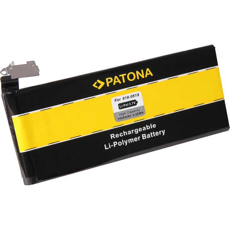 PATONA Ersatzakku - Apple iPhone 4 / 4G / 616-0521 616-0513 - 3,7 Volt 1420mAh Li-Polymer