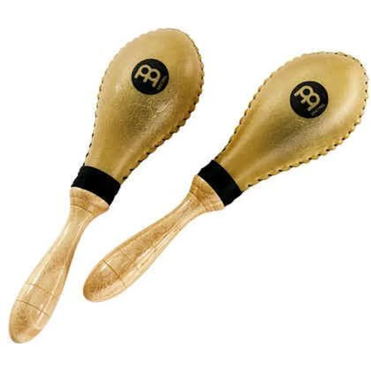 Meinl Percussion MSM3 Rawhide Maracas (Traditional), 29,50 cm Länge, natural