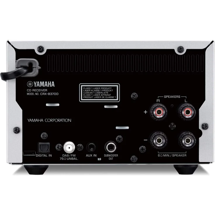 Yamaha MCR-B370D Minianlage mit Bluetooth, DAB+, UKW, Silber-Schwarz – Bild 3