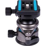 Dörr 386140 Kugelkopf CNC-30 Arca Swiss kompatibel (3-8 Zoll) Stativanschluss, 360 Grad Panorama-Skala, Schnellwechselplatte mit (1-4 Zoll) Kameragewinde und Integrierte Wasserwaage Titan-schwarz