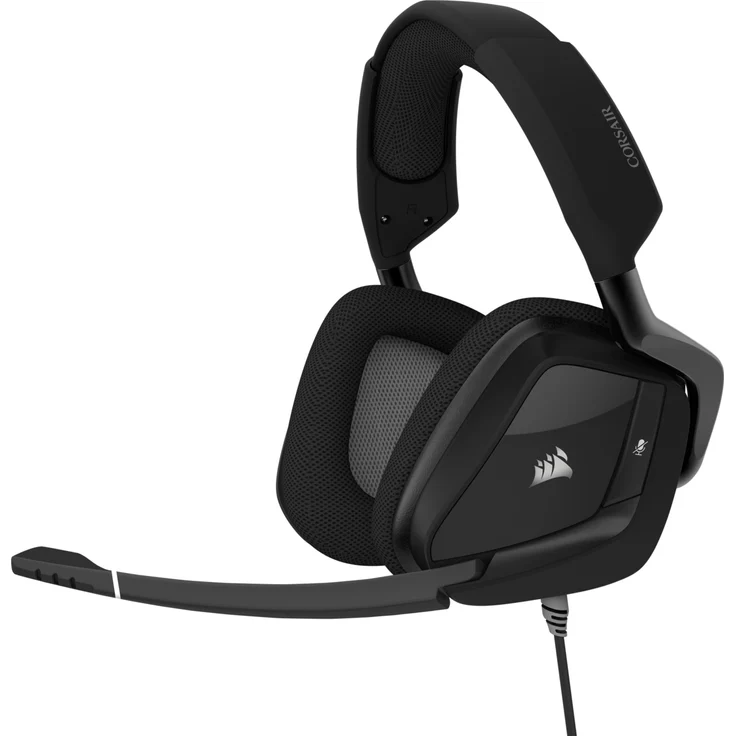 Corsair Void Elite RGB USB Gaming Headset (7.1 Surround Sound, iCUE RGB-Beleuchtung, Mikrofaser und Memory-Schaumstoff Ohrpolster, für PC, Xbox One, PS4, Switch und Mobilgeräte) carbon – Bild 2