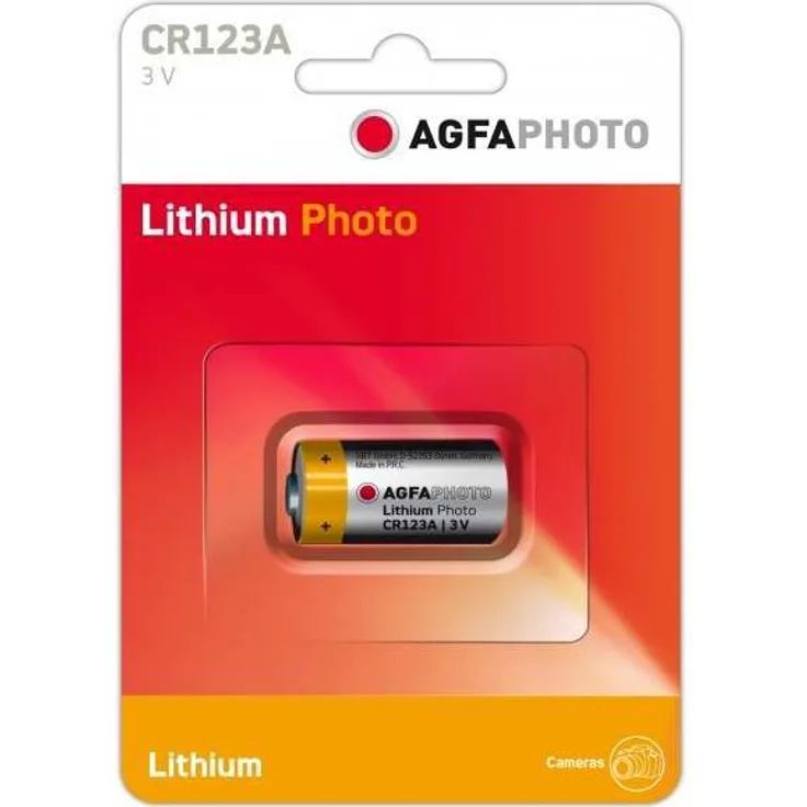 AgfaPhoto 120802633 AgfaPhoto 120-802633 Lithium Batterie CR123A Photo 3 Volt gelb-Silber