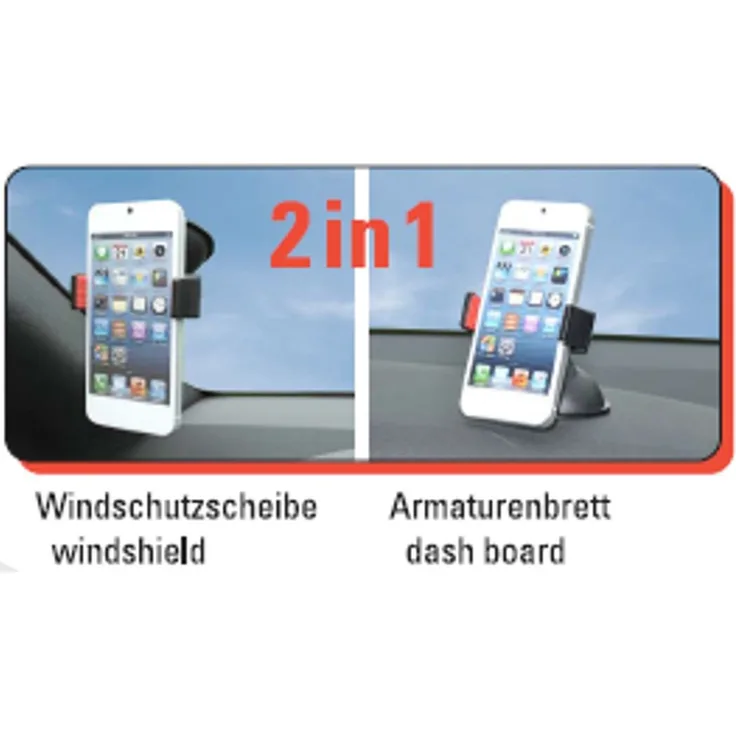 2GO AC95185 Universal KFZ Halterung für Smartphone/Navigationsgerät