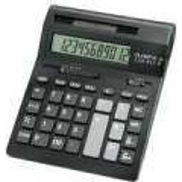 Olympia Taschenrechner LCD - 612 SD, schwarz