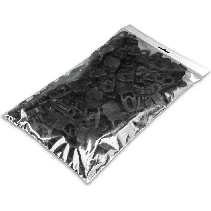 Adam Hall Accessories MIDI CLIP BLK M50 AH - Beutel Artikel Midi Clip für Molton schwarz ( 50 Stk. )