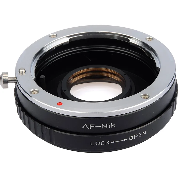 B.I.G. 421358 Objektivadapter mit Linse Sony A an Nikon schwarz