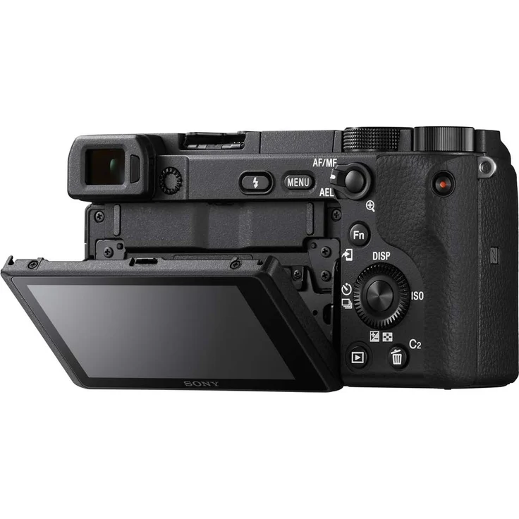 Sony Alpha 6400 E-Mount Systemkamera (24 Megapixel, 4K Video, 180° Klapp-Display, 0.02 Sek. Echtzeit-Autofokus mit 425 Kontrast AF-Punkten, XGA OLED Sucher, nur Gehäuse) schwarz – Bild 5