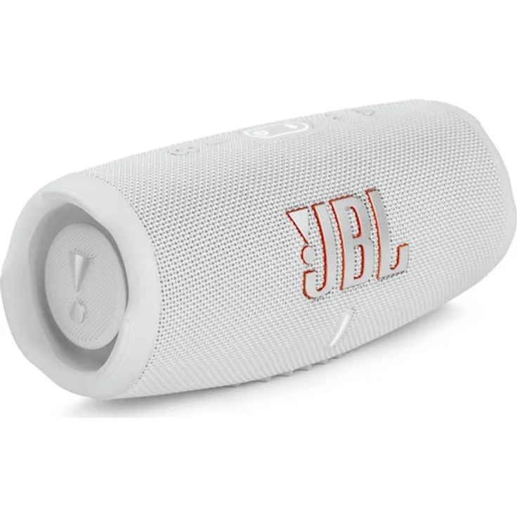 JBL Charge 5 Bluetooth-Lautsprecher mit 20 Stunden Akkulaufzeit, Powerbank, PartyBoost, wasserfest weiß – Bild 1