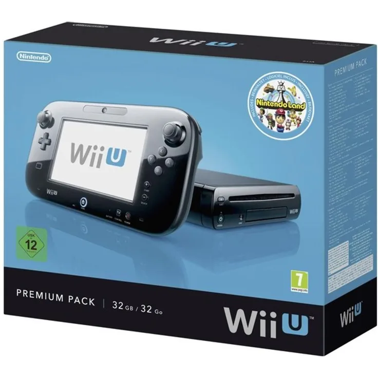 Nintendo Wii U Premium Pack Schwarz 32GB Bundle