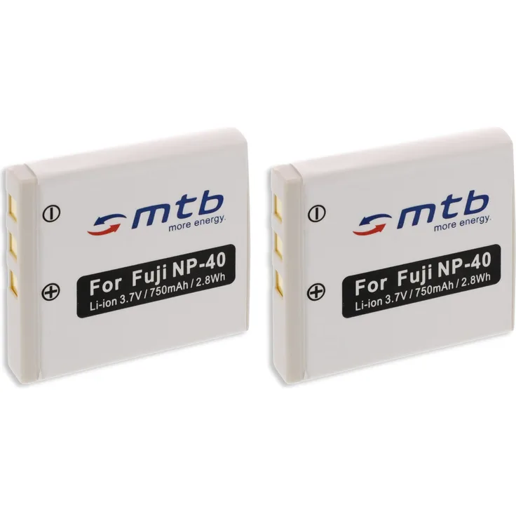 2x Akku für FujiFilm NP-40 / Pentax D-Li8, D-Li102 / Samsung SLB-0737/0837... (siehe Liste)