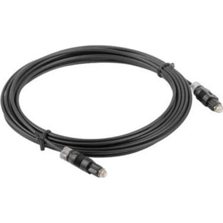 Optisches Audiokabel Toslink Lanberg CA-TOSL-10CC-0020-BK, 2 m, Schwarz