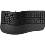 Microsoft Ergonomic Keyboard - Tastatur - USB - Deutsch QWERTZ - Schwarz (LXM-00006)