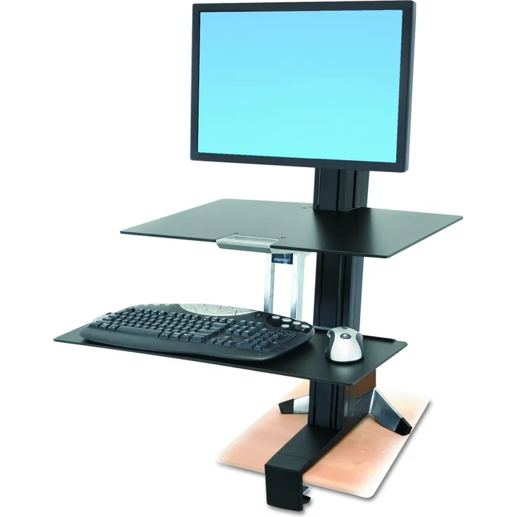 Ergotron WorkFit-S mittelgroßer Monitor HD mit Worksurface