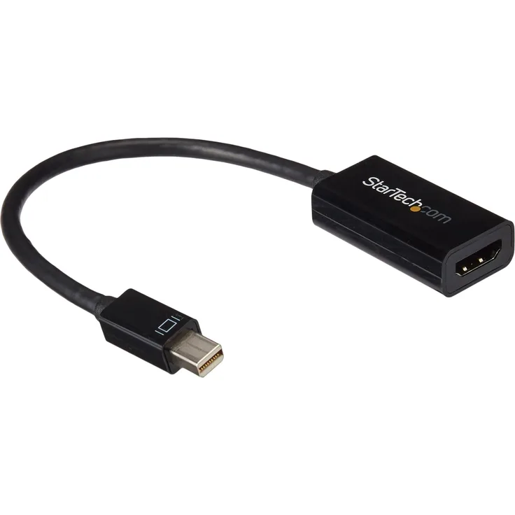 StarTech.com Mini DisplayPort auf HDMI 4k 30Hz Adapter, DP 1.2 zu HDMI Audio Video Konverter für MacBook Pro - Air, Weiß