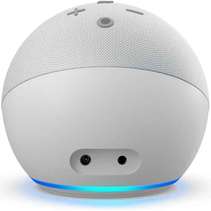 Amazon Echo Dot mit Uhr (4. Generation) Smart Clock für den Nachttisch, mit Alexa, Weiß – Bild 5