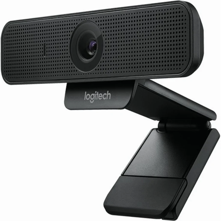 Logitech C925e Business-Webcam, HD 1080p, 78° Blickfeld, Autofokus, RightLight 2 Technologie, Abdeckblende, 2 Stereomikrofone, Für Skype Business, WebEx, Lync, Cisco, PC-Mac - Schwarz (960-001076) – Bild 2