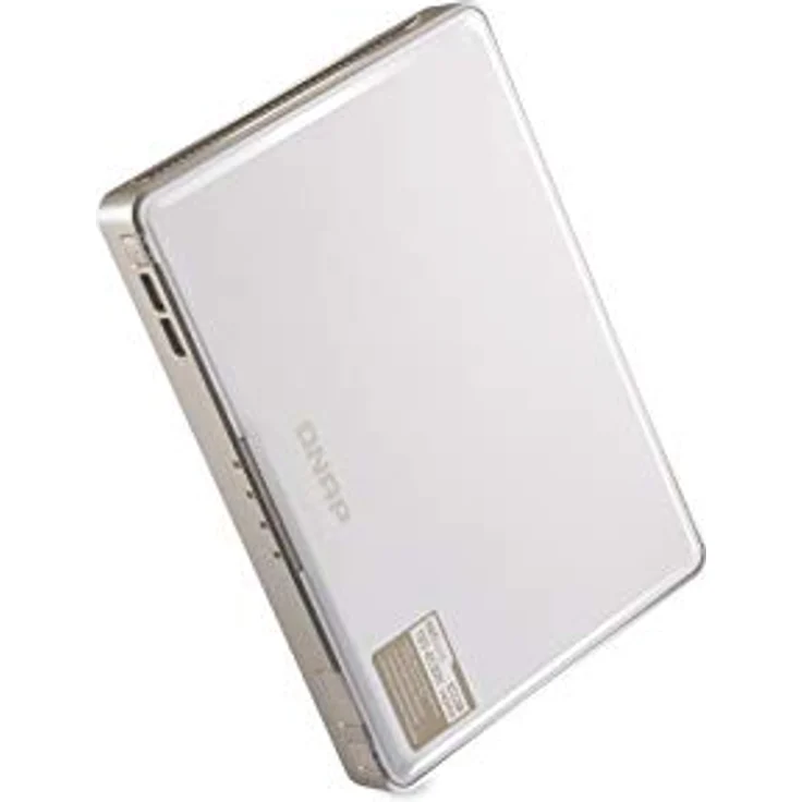 QNAP TBS-453DX-8G, Quad-Core 4-Bay M.2 SATA SSD NASbook, 4K 60Hz-HDMI-2.0, weißgrau – Bild 1