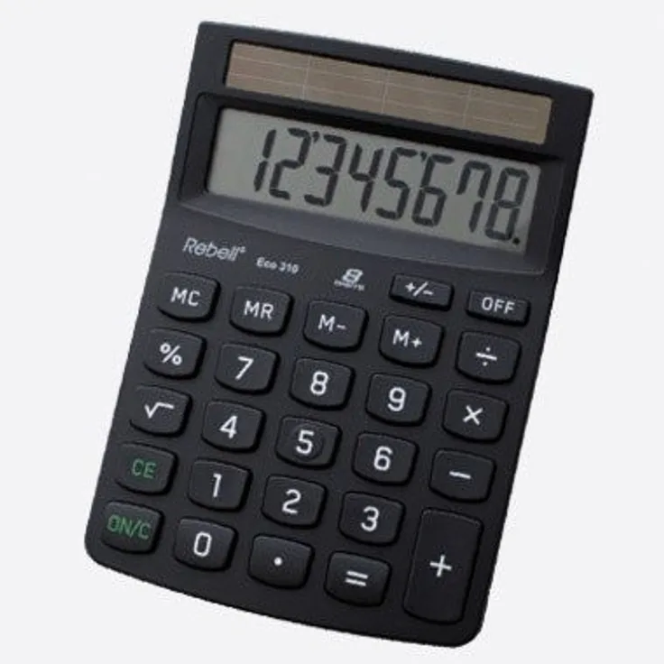 Rebell RE-ECO310 - Tischrechner, schwarz