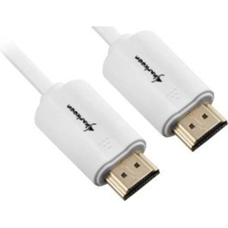Sharkoon 2 m, 2 x HDMI 2 m HDMI HDMI-Kabel Weiß
