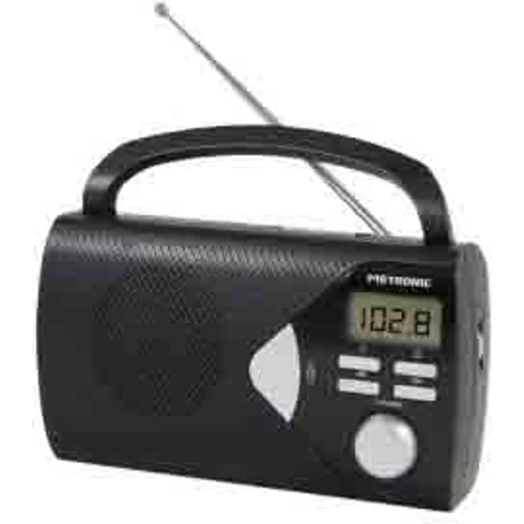 Metronic 477205 Tragbares Radio Schwarz – Bild 1