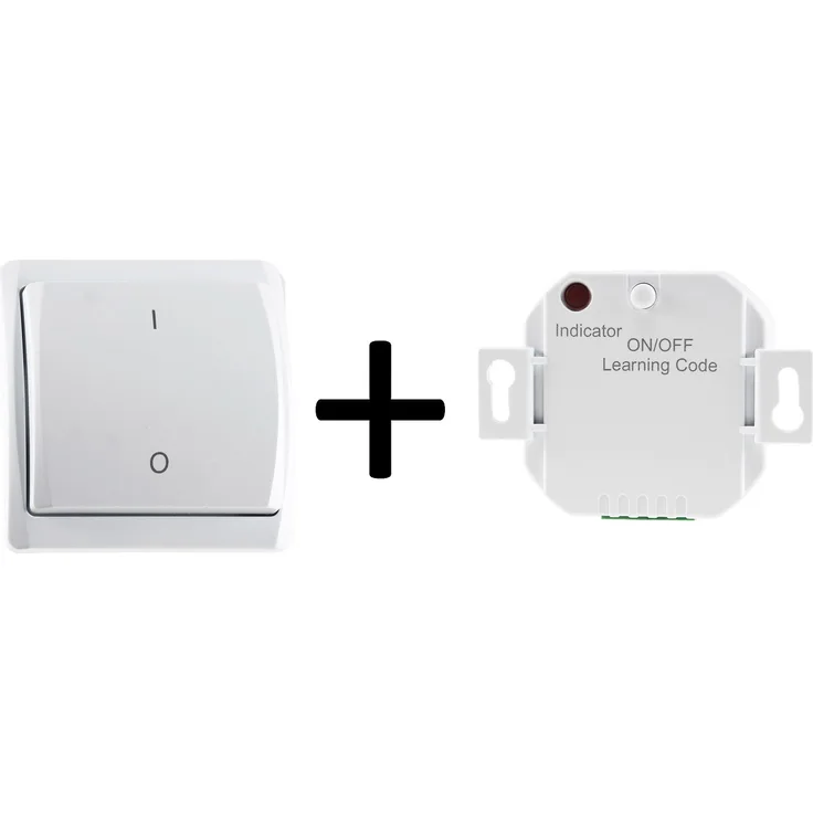 Funk Starter-Set No.2 Pilota Casa Wandschalter + UP Empfänger, 433,92Mhz