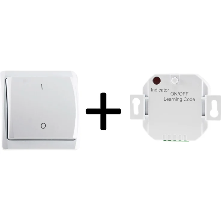 Funk Starter-Set No.2 Pilota Casa Wandschalter + UP Empfänger, 433,92Mhz