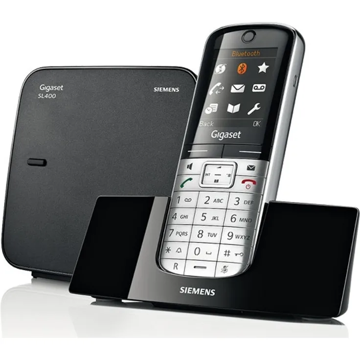Gigaset SL400 Analog-Telefon schwarz/metall