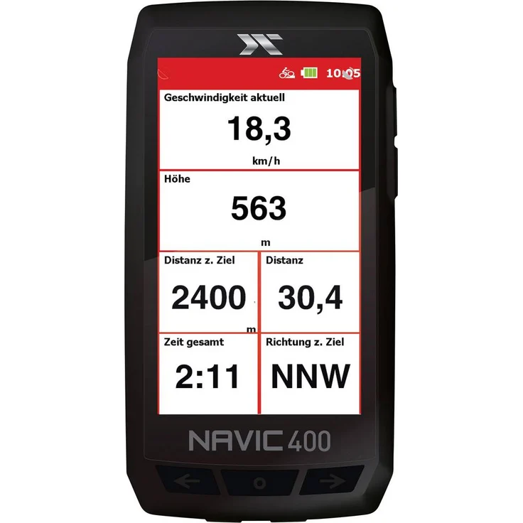 CICLO NAVIC 400 - Navigationsgerät zum Fahrradfahren und Wandern mit 4 Zoll farbigen Touch-Display – Bild 3