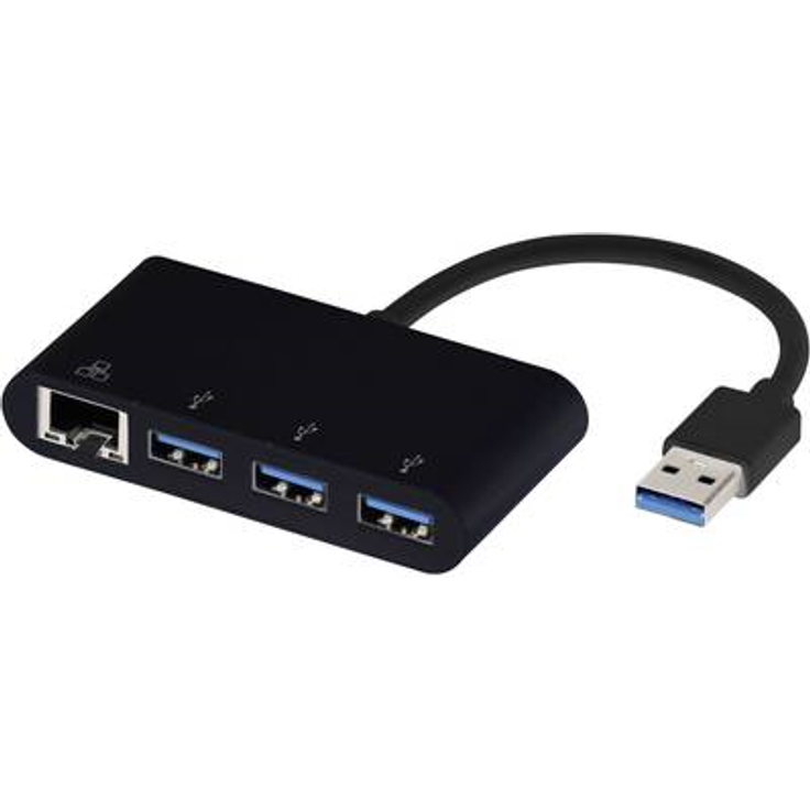 Vivanco USB 3.1 (Gen 1) Adapter [4x RJ45-Buchse, USB 3.0 Buchse A - 1x USB 3.1 Stecker A] 39638 (39638)