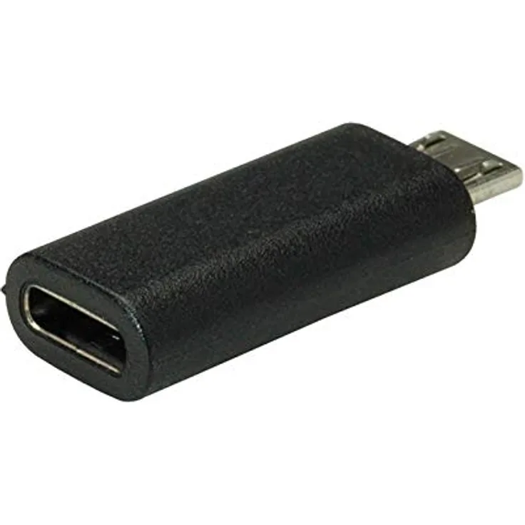 VALUE USB 2.0 Adapter | MicroB - Typ C | Stecker-Buchse | Adapter von USB MicroB Stecker zu USB-C Buchse, um beispielsweise EIN Smartphone mit einem Ladegerät zu verbinden