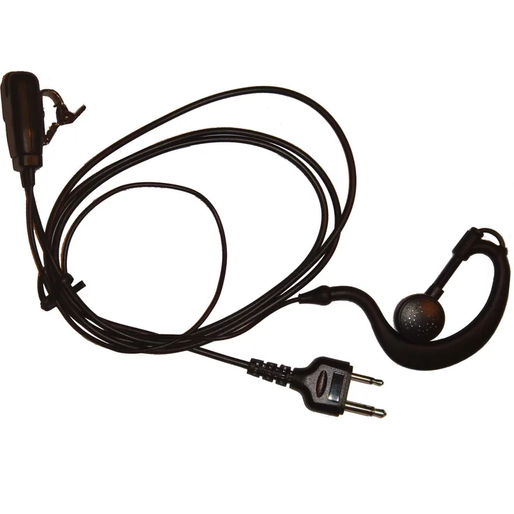 VHBW Headset passend für Icom IC-4088SR, IC-A15, IC-A15S, IC-E90, IC-F22SR, IC-F25SR, IC-F4029-SDR, IC-U82, IC-V82, IC-V85 Funkgerät, Walkie Talkie