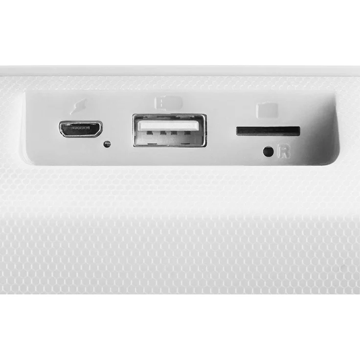 Mars Gaming MSBAX RGB Bluetooth-Lautsprecher mit FM-Radio, Lichteffekt, Kartenleser, weiß – Bild 5