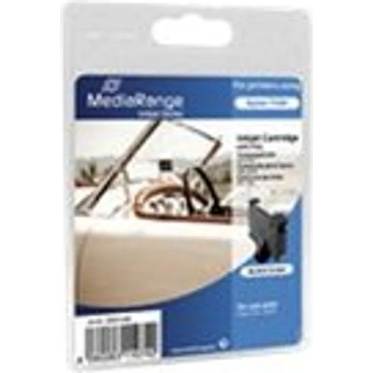 MediaRange Tintenpatrone, für-Ersetzt Epson T1281, mit Chip und Batterie, Schwarz