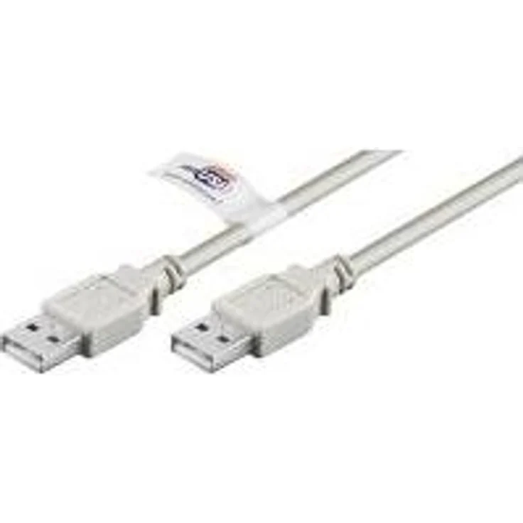 Wentronic Goobay USB 2.0 Hi-Speed Kabel mit USB Zertifikat, Grau, 2 m - geeignet für Geräte mit USB Anschluss (50796) – Bild 1