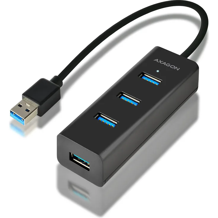 AXAGON HUE-S2B - USB 3.0, 4-Port Charging HUB, inkl. microUSB Input