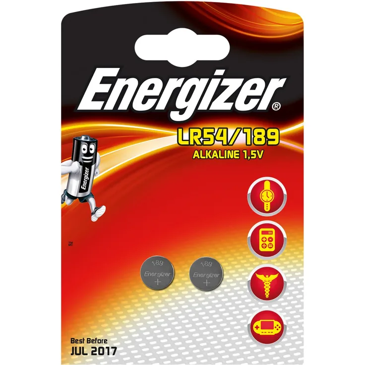 Energizer LR54-189 Alkali Batterien, 1.5V, 2 Stück