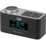 Trevi RC 80D6 DAB Elektronischer Radiowecker mit Digitalempfänger DAB-DAB+ und FM mit RDS, großes LED-Display, Snooze-Funktion, Sleep-Funktion, Powerbank, AUX-IN, USB Charge