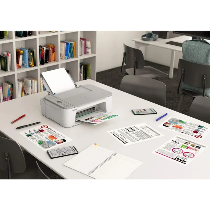 Canon PIXMA TS3451 (3-in-1) Multifunktionsdrucker - (Tintenstrahl) Farbe, Druckgeschwindigkeit: 7,7 s/w, 4 Farbe, Auflösung: 4800 x 1200, WLAN, AirPrint, Cloud Print (4463C026) – Bild 4