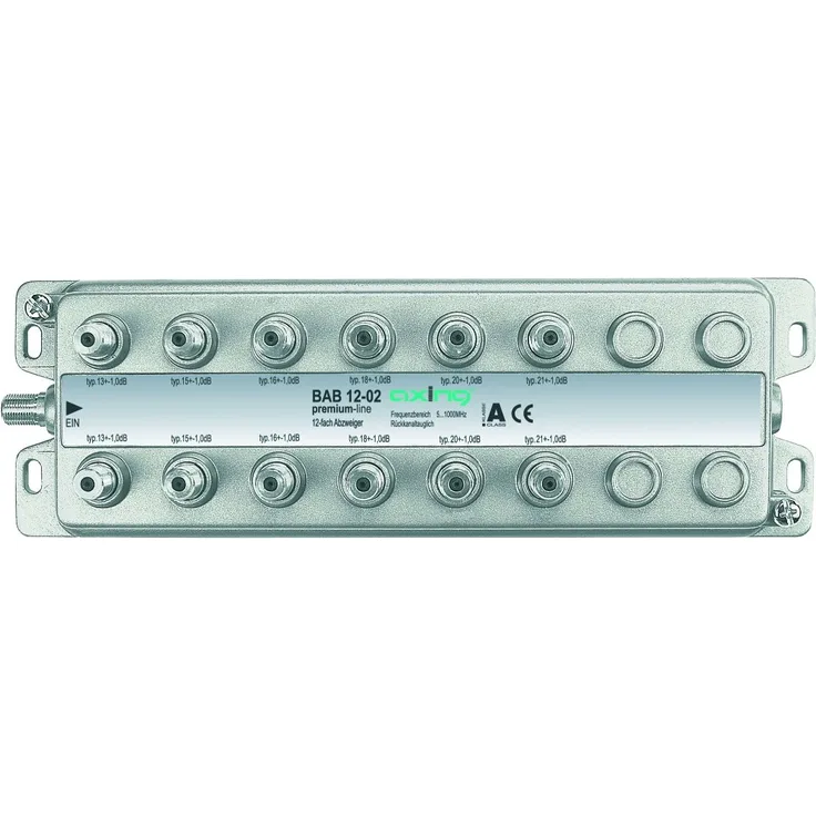 Axing BAB 12-02 12-Fach Abzweiger mit 13-21 dB Abzweigdämpfung (5-1006 MHz)