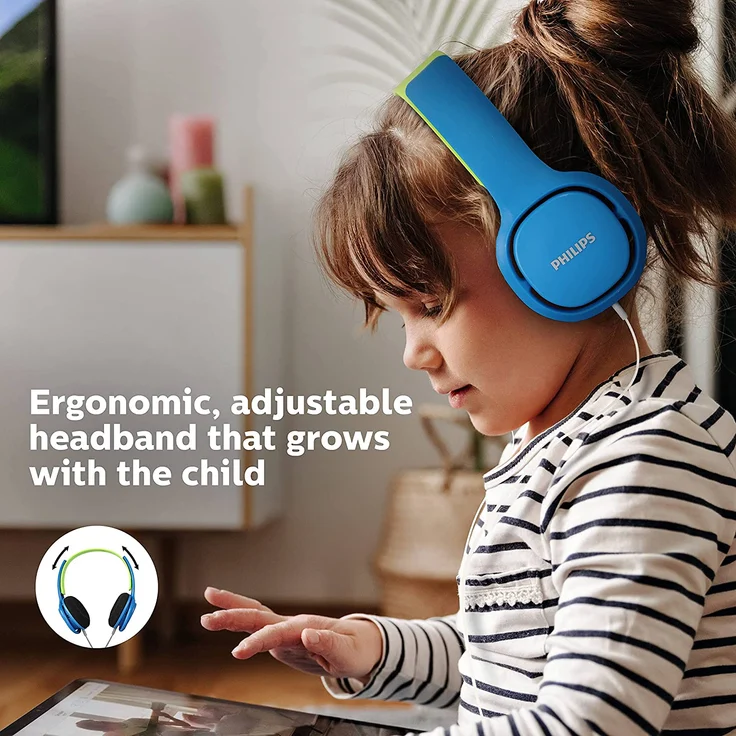 Philips SHK2000 On-Ear-Kopfhörer, blau – Bild 6